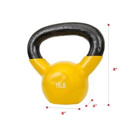 Sunny Health & Fitness Vinyl Coated Kettle Bell (Option: 10LBS)